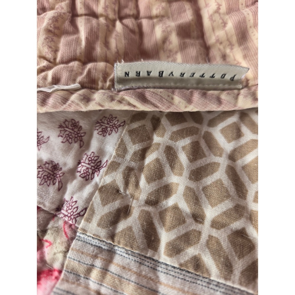 Potterybarn Queen patchwork quilt. - Picture 5 of 11